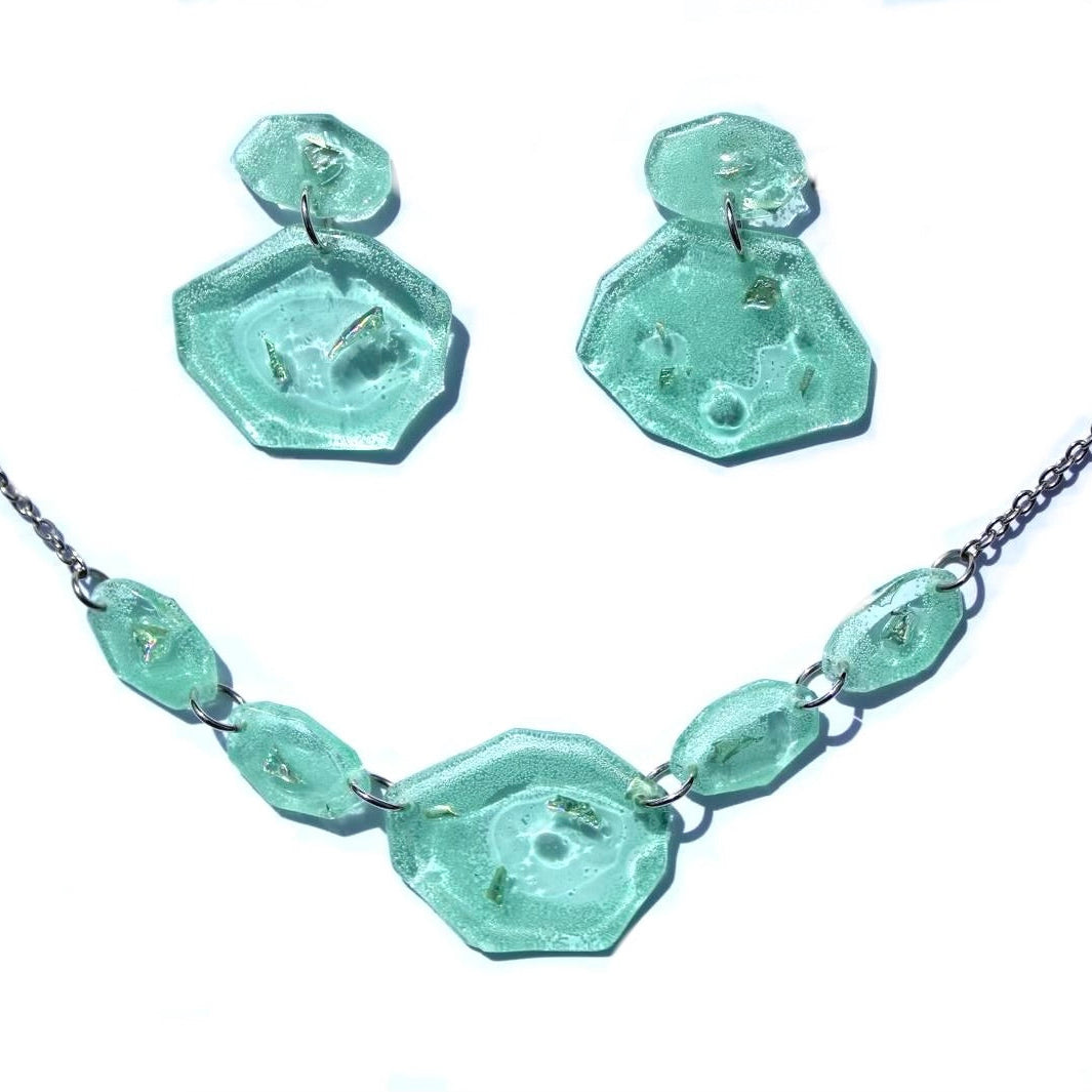 Upcycled CD 'Pebble' New Collection Statement Necklace