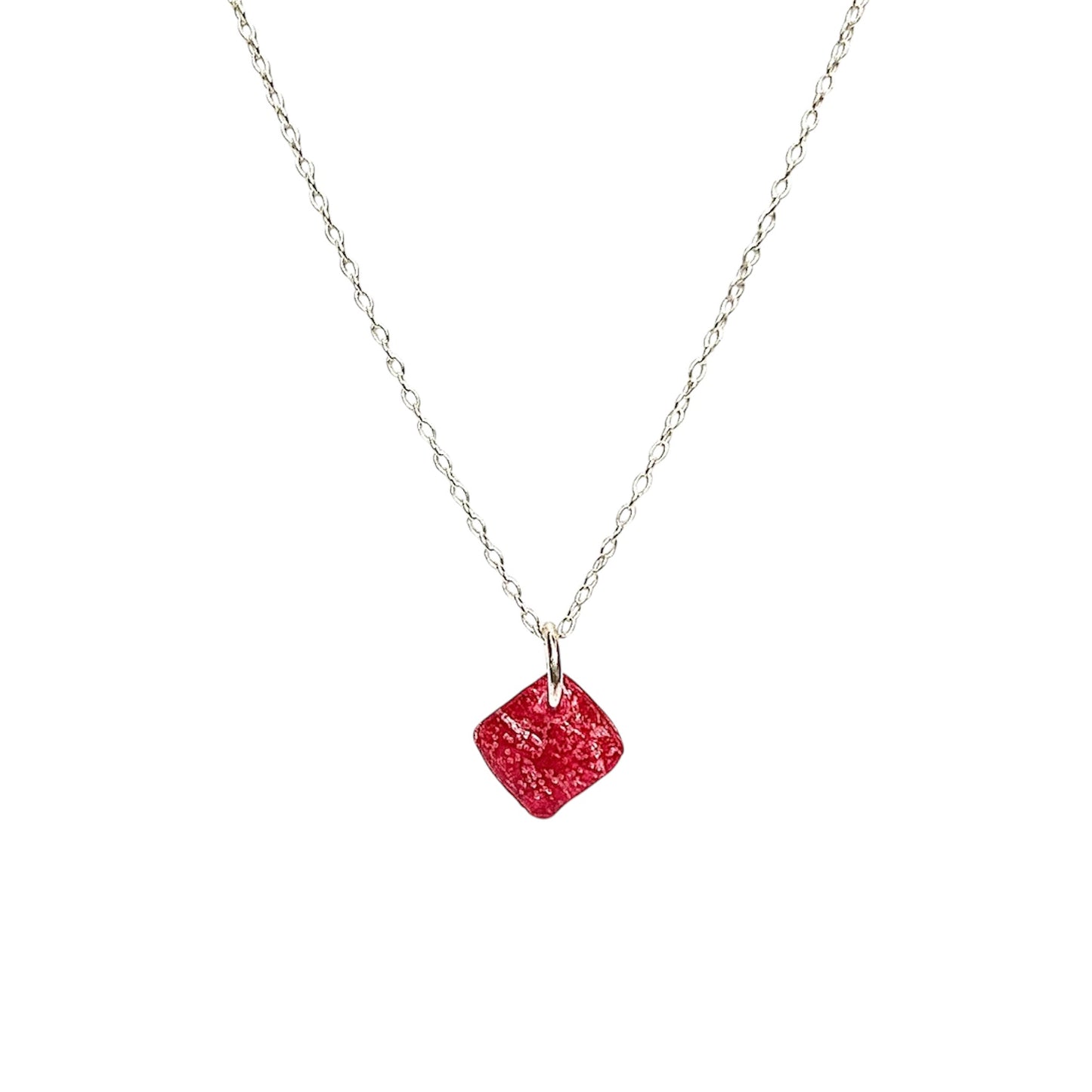 CD Gem Pendant on Sterling Silver Chain