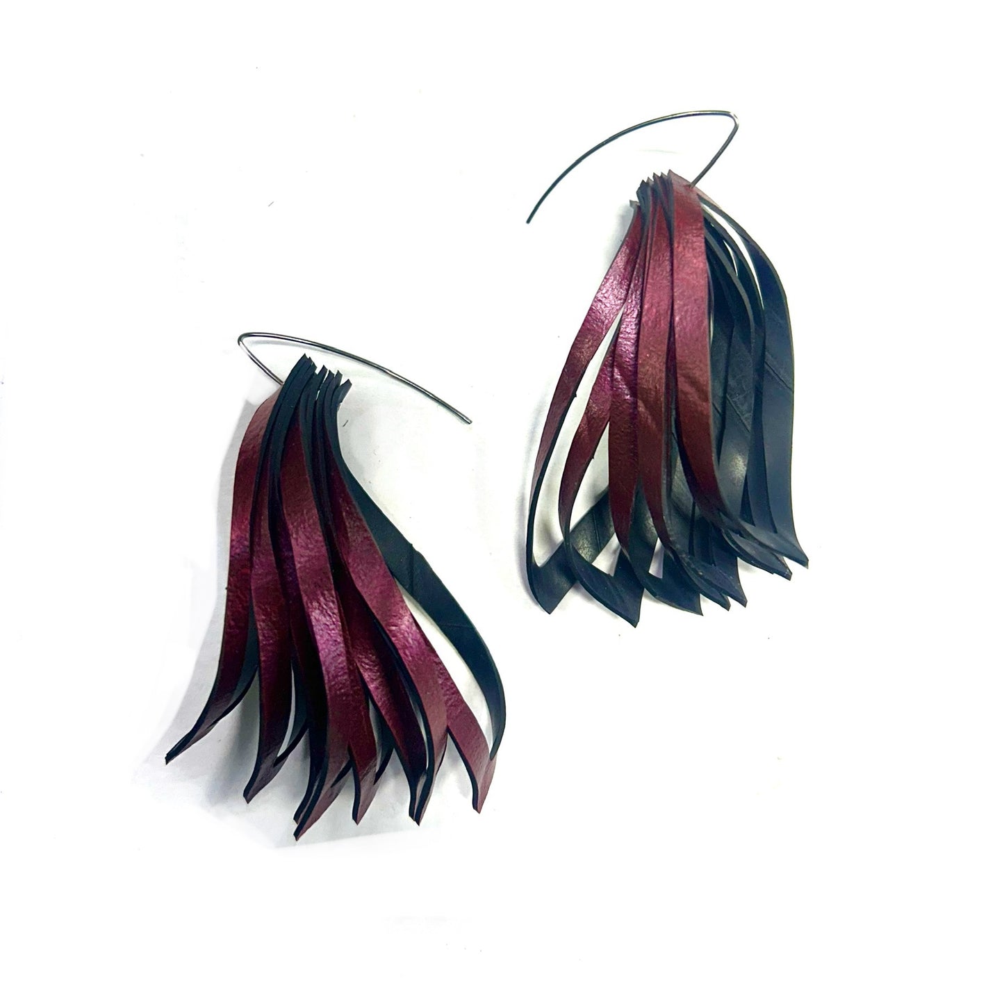 Inner tube earrings 'Angel Wings'