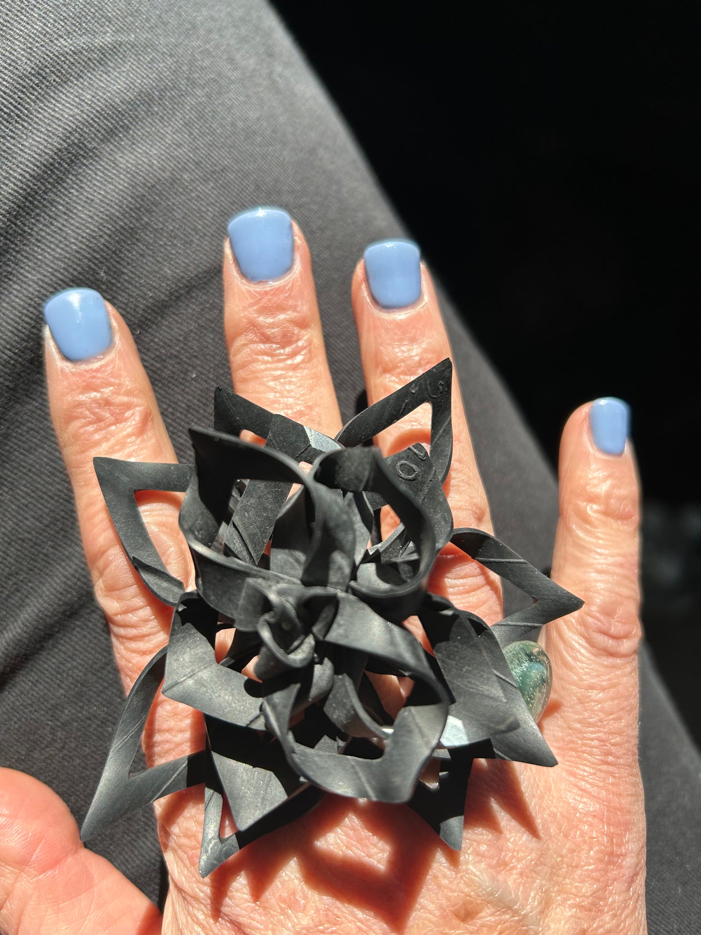 Upcycled Bicycle Inner Tube Rubber Flower Ring