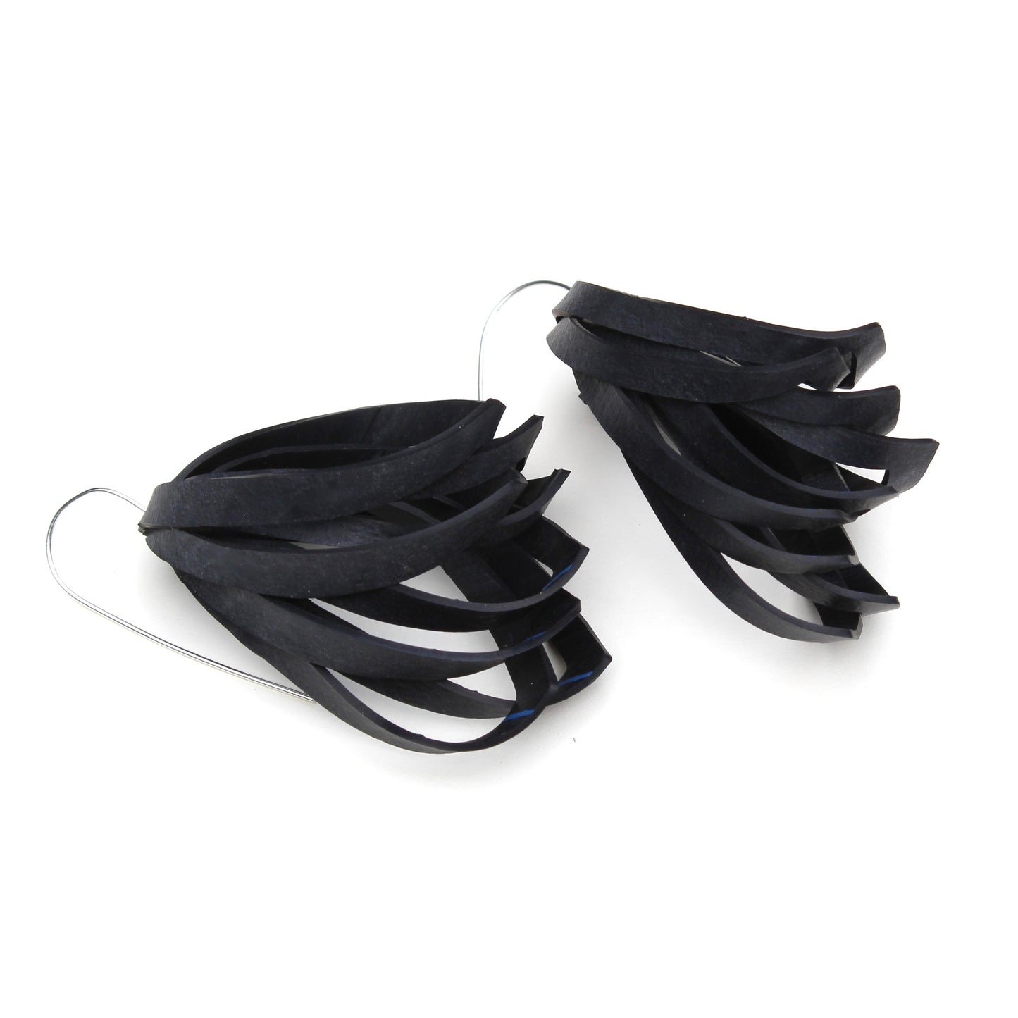 Inner tube earrings 'Angel Wings'