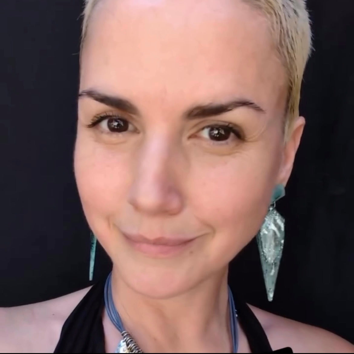 Upcycled CD 'Shard' Statement Earrings
