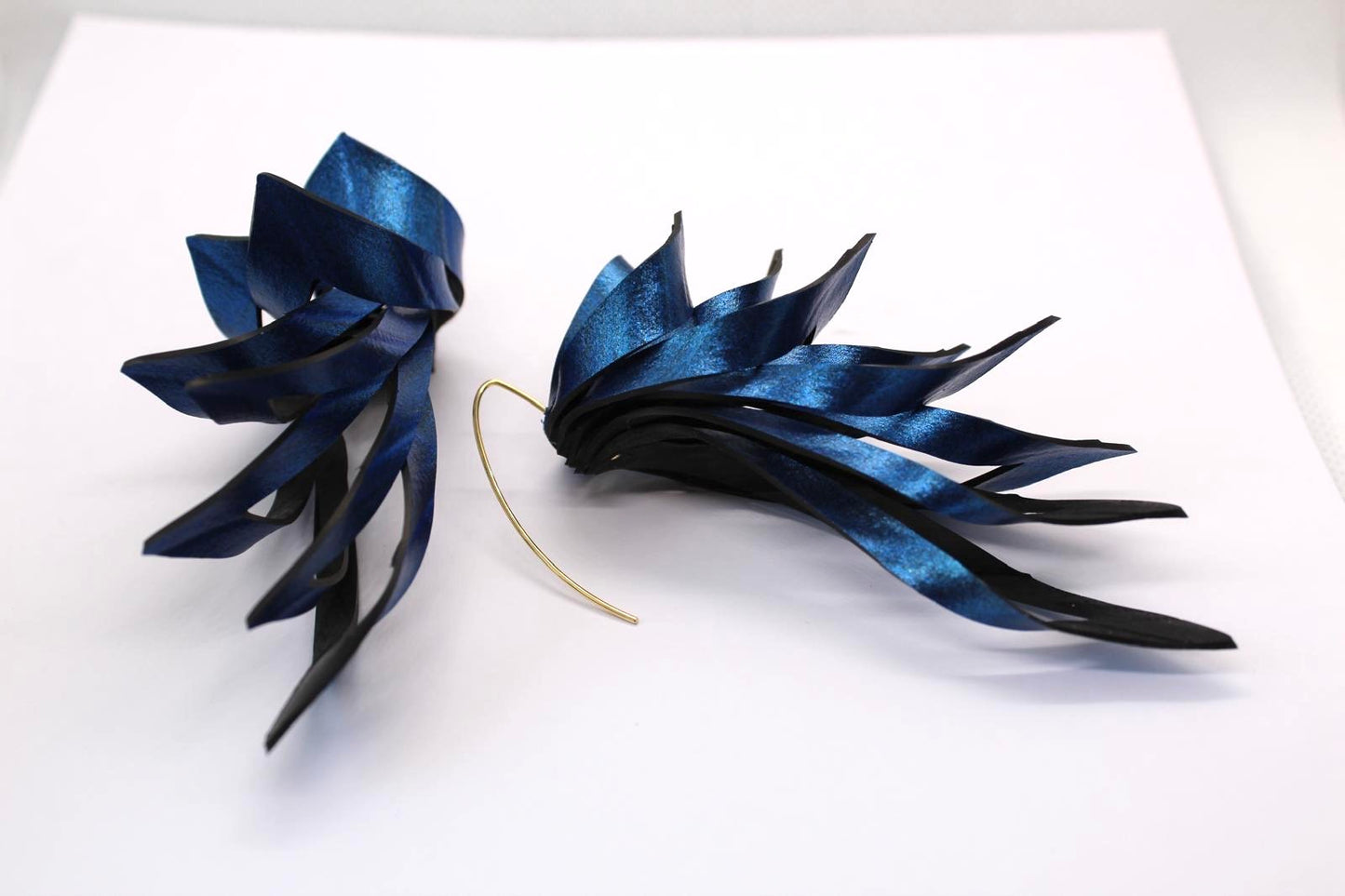 Abstract 'Leaf' Statement Earring