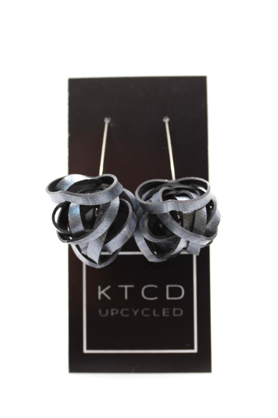 Rubber Pom Pom Hook Earrings