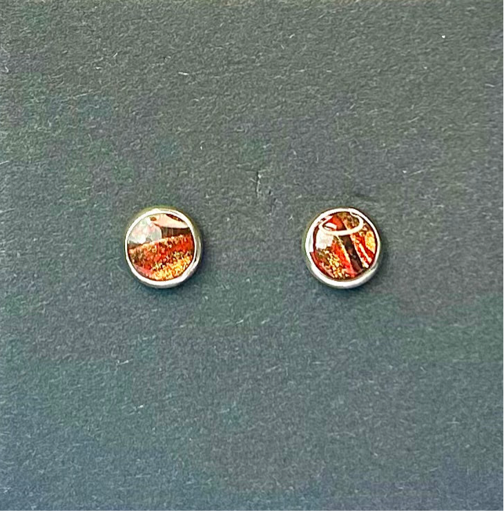 Inner tube studs hand painted