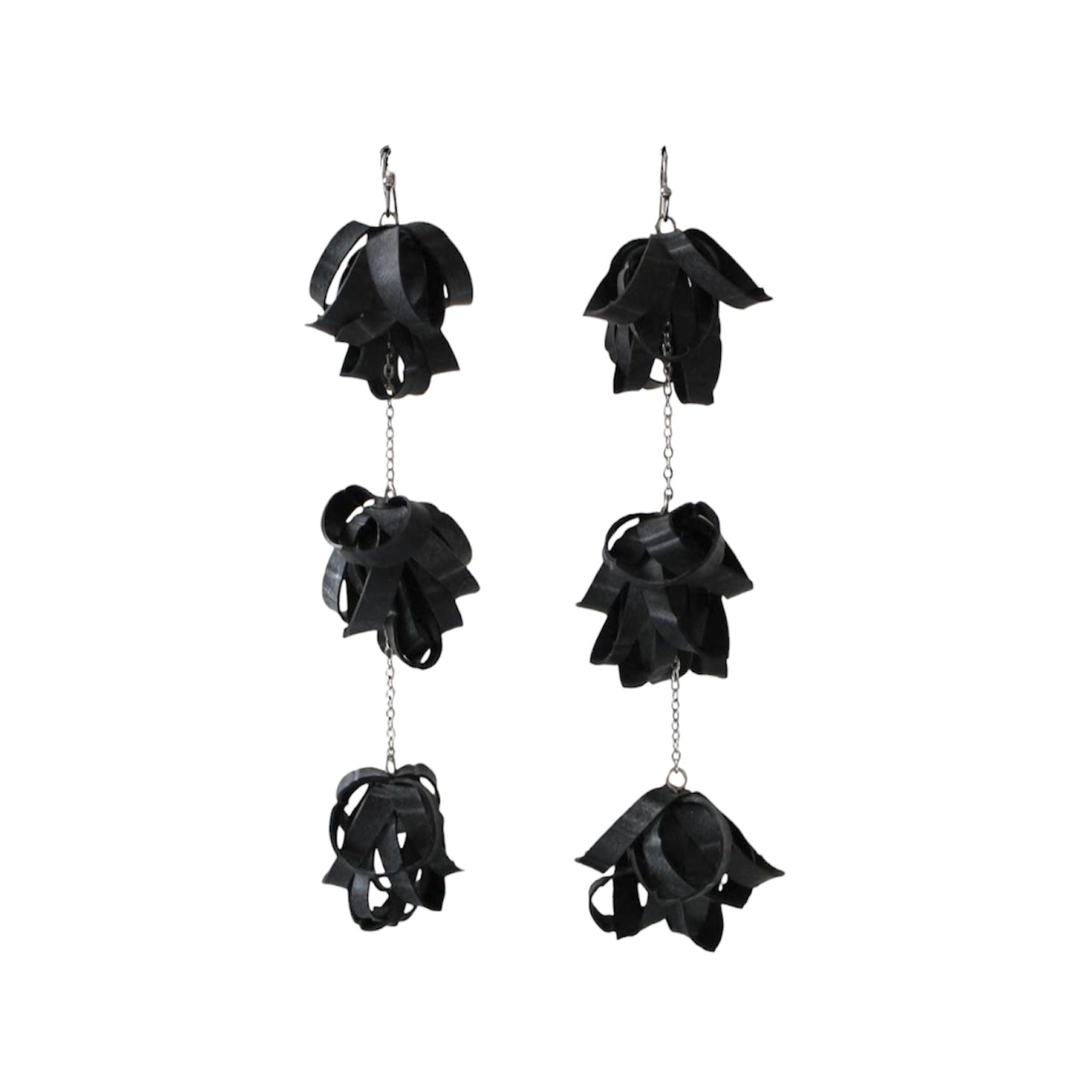 Three Tier 'Popcorn' Statement Earrings