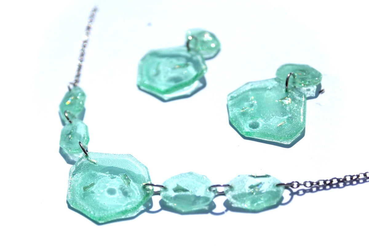 Upcycled CD 'Pebble' New Collection Statement Necklace
