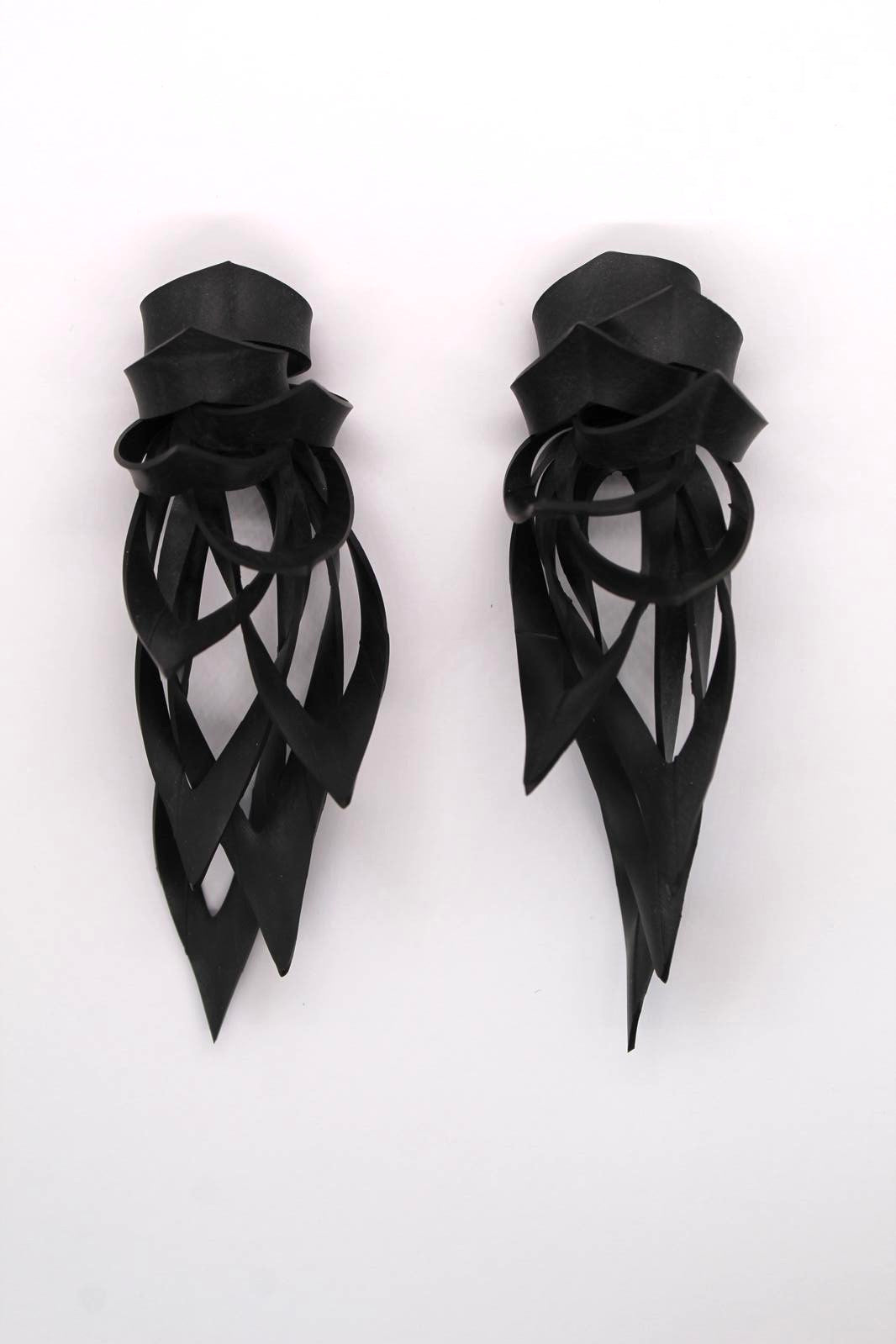 Abstract 'Leaf' Statement Earring