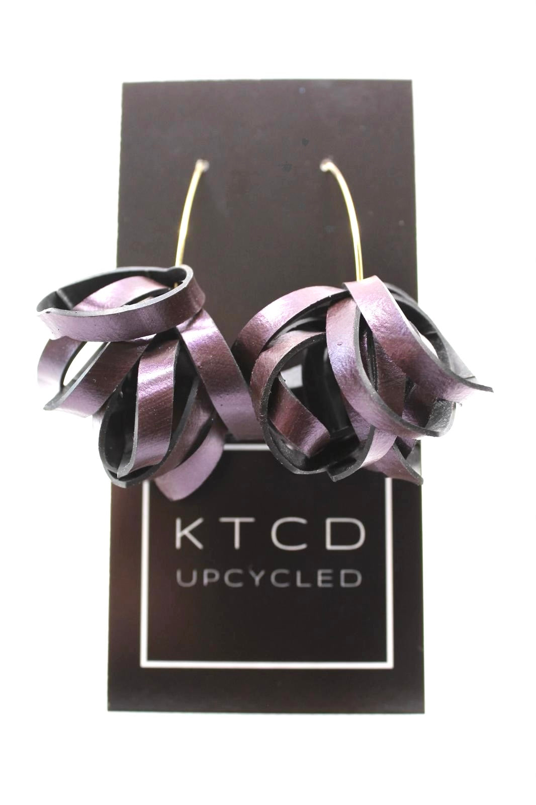 Rubber Pom Pom Hook Earrings