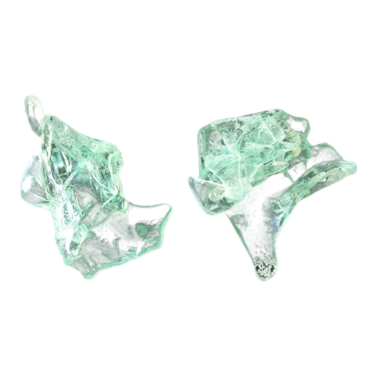 'Shattered' CD Seaglass Statement Stud Earrings