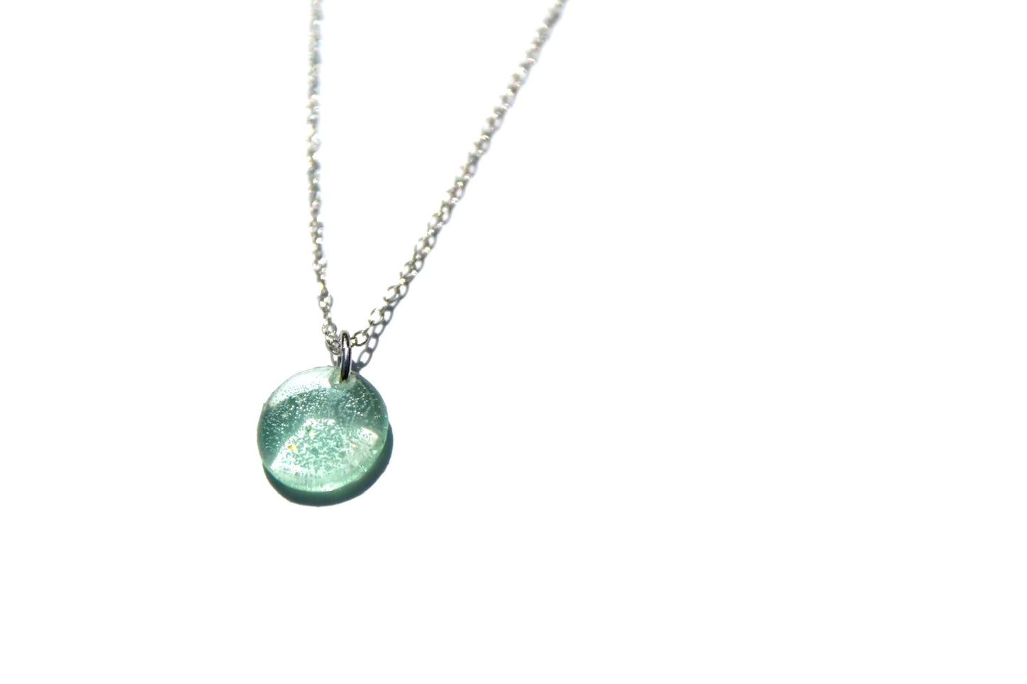 CD Seaglass Pendant and matching Drop earrings large