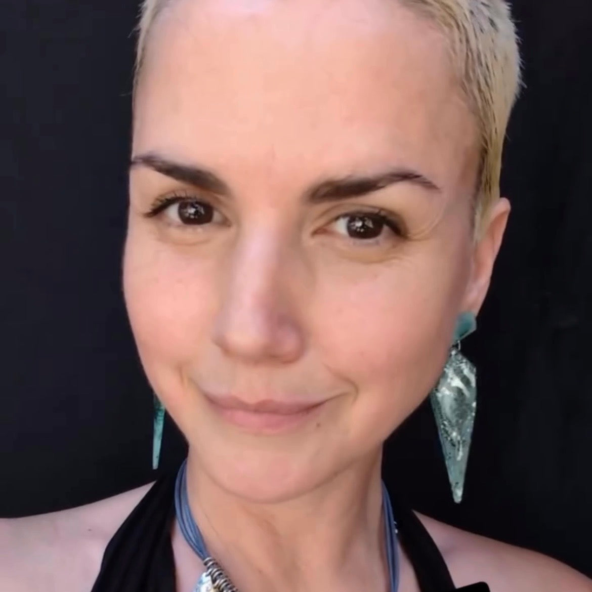 Upcycled CD 'Shard' Statement Earrings