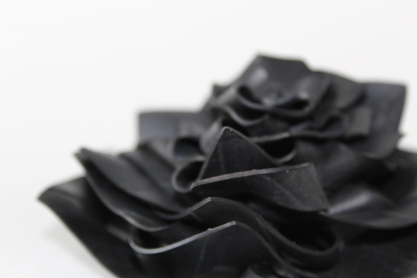 Upcycled bicycle inner tube rubber corsage