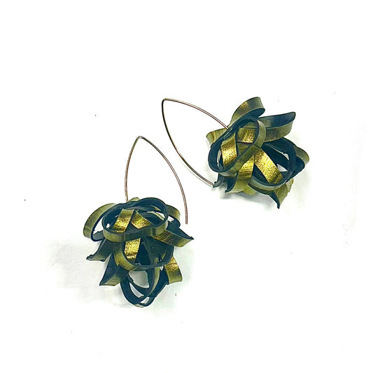 Rubber Pom Pom Earrings