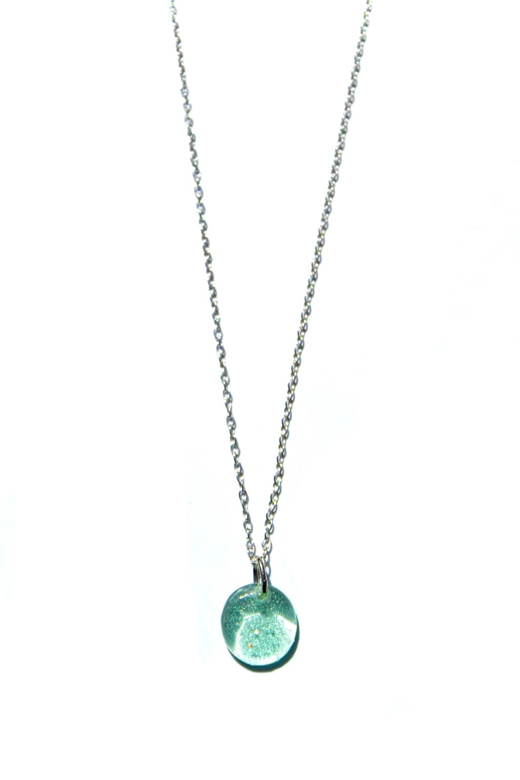 CD Seaglass Pendant and matching Drop earrings large