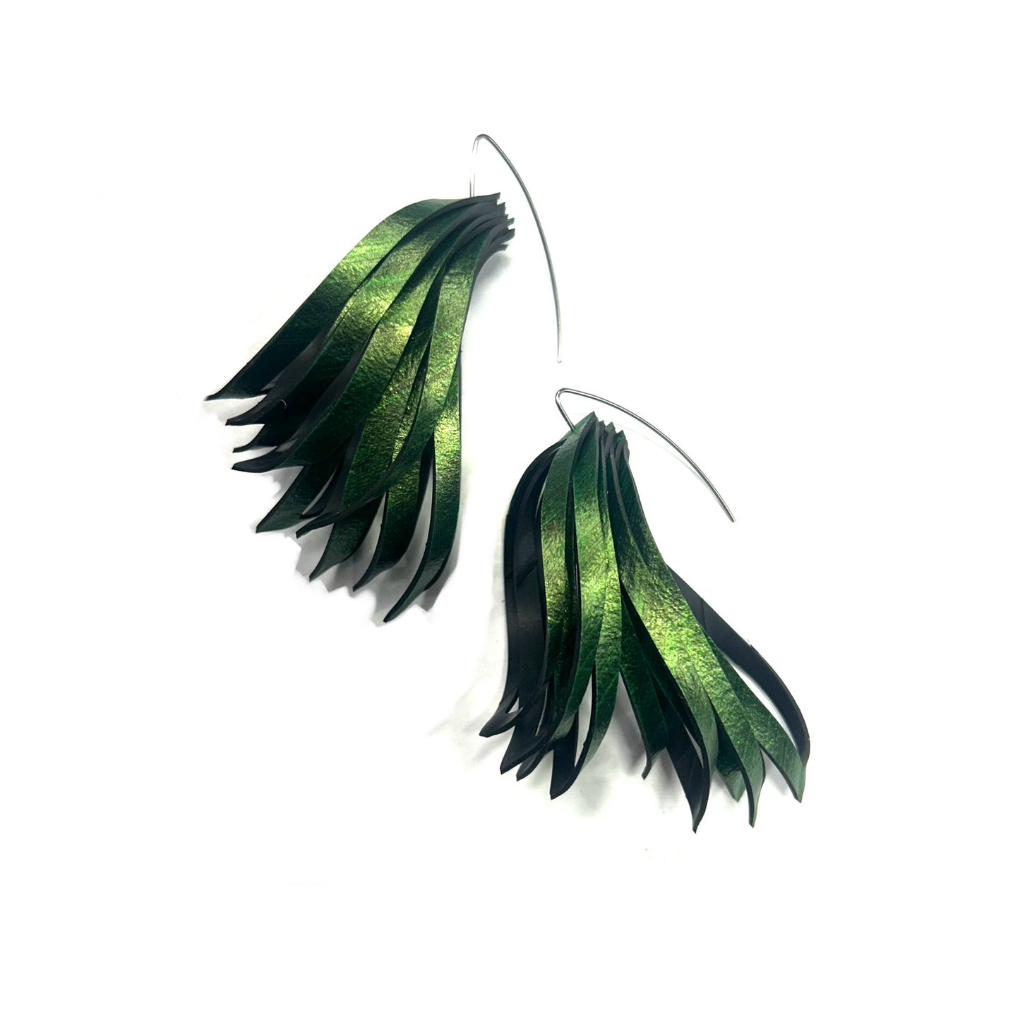 Inner tube earrings 'Angel Wings'