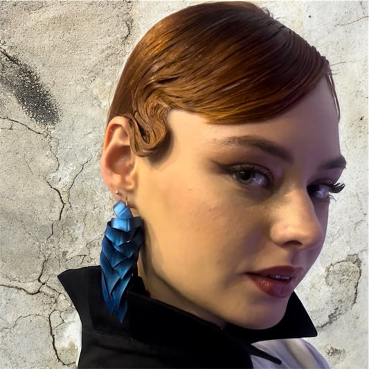 Rubber Leaf Earrings