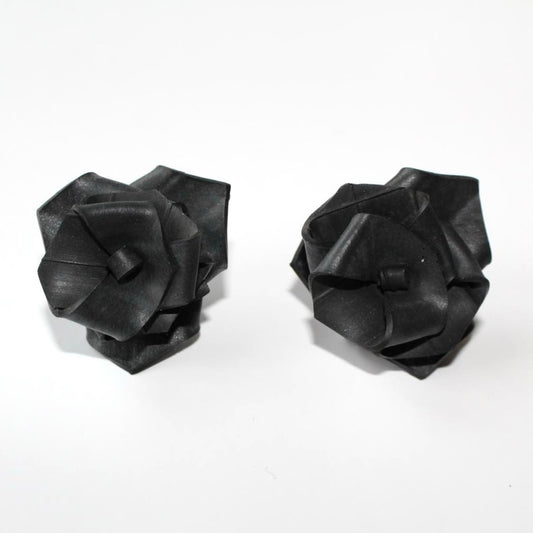 Rubber Rose Stud Earrings