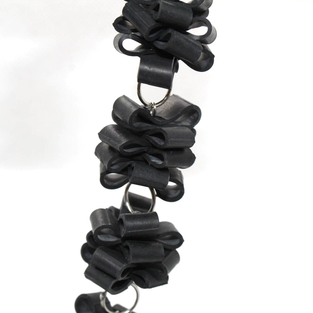 Stacked Rubber Collar Necklace