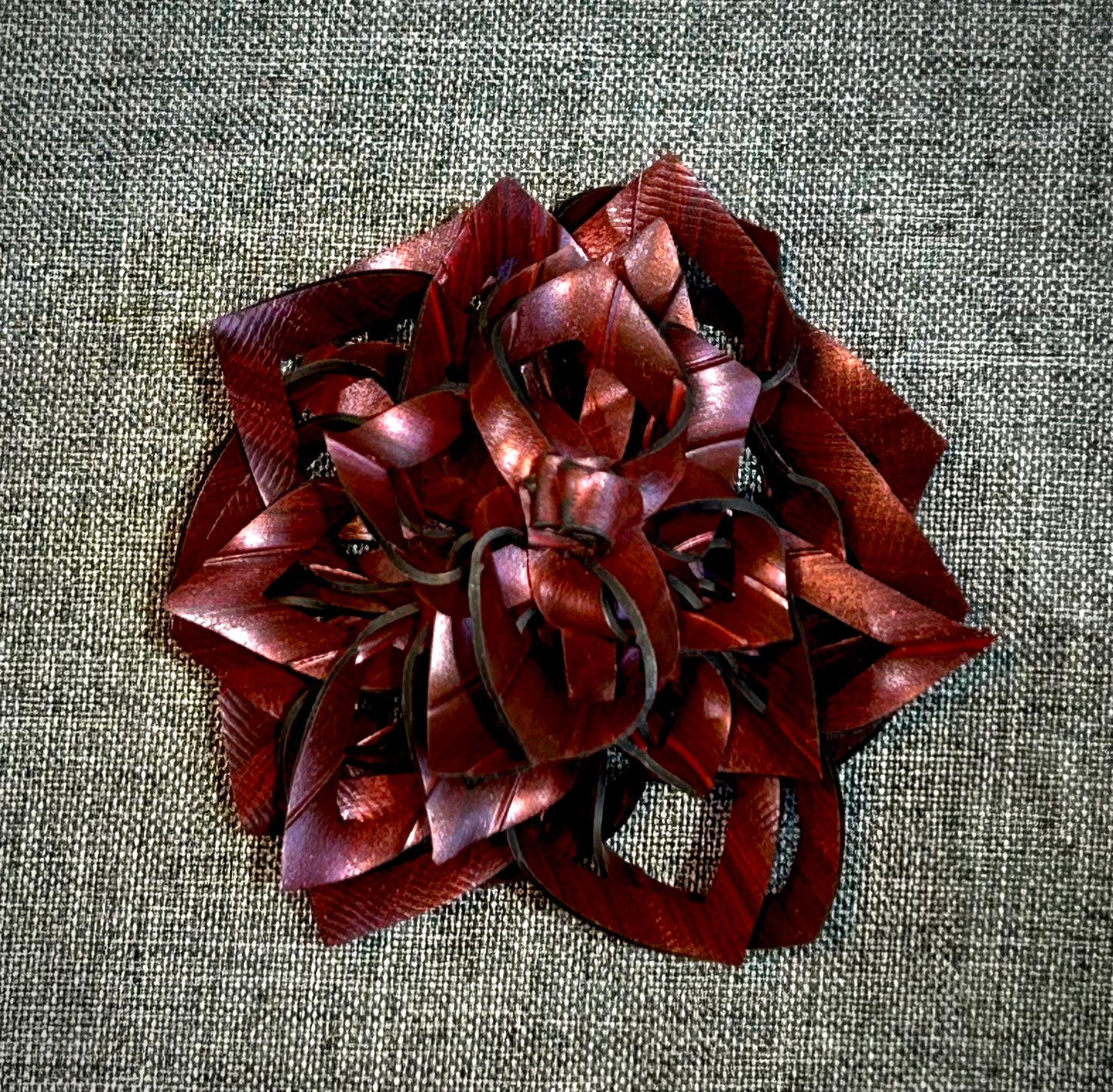 Red Rubber Rose - Valentines Edition - Bicycle inner tube Corsage