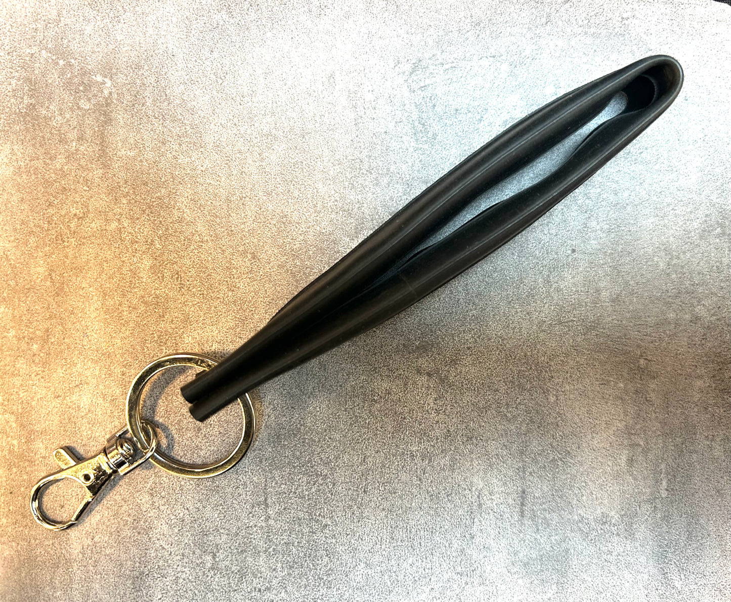 Wristlet keychain upcycled bicycle inner tube