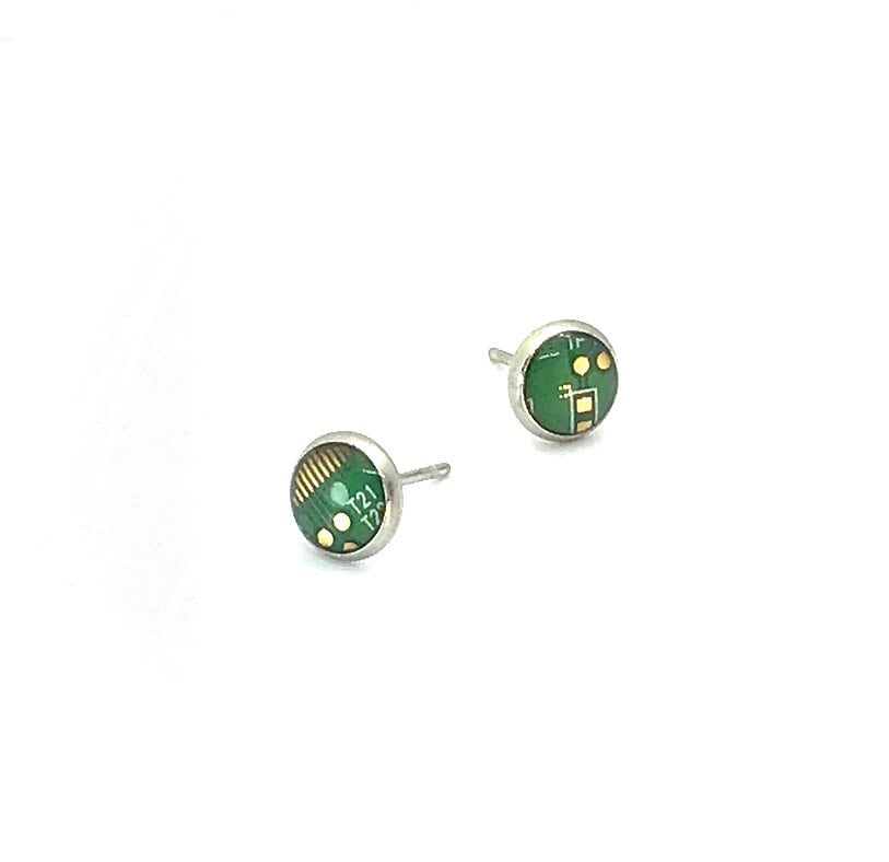 Upcycled Circuit Board Studs 6mm