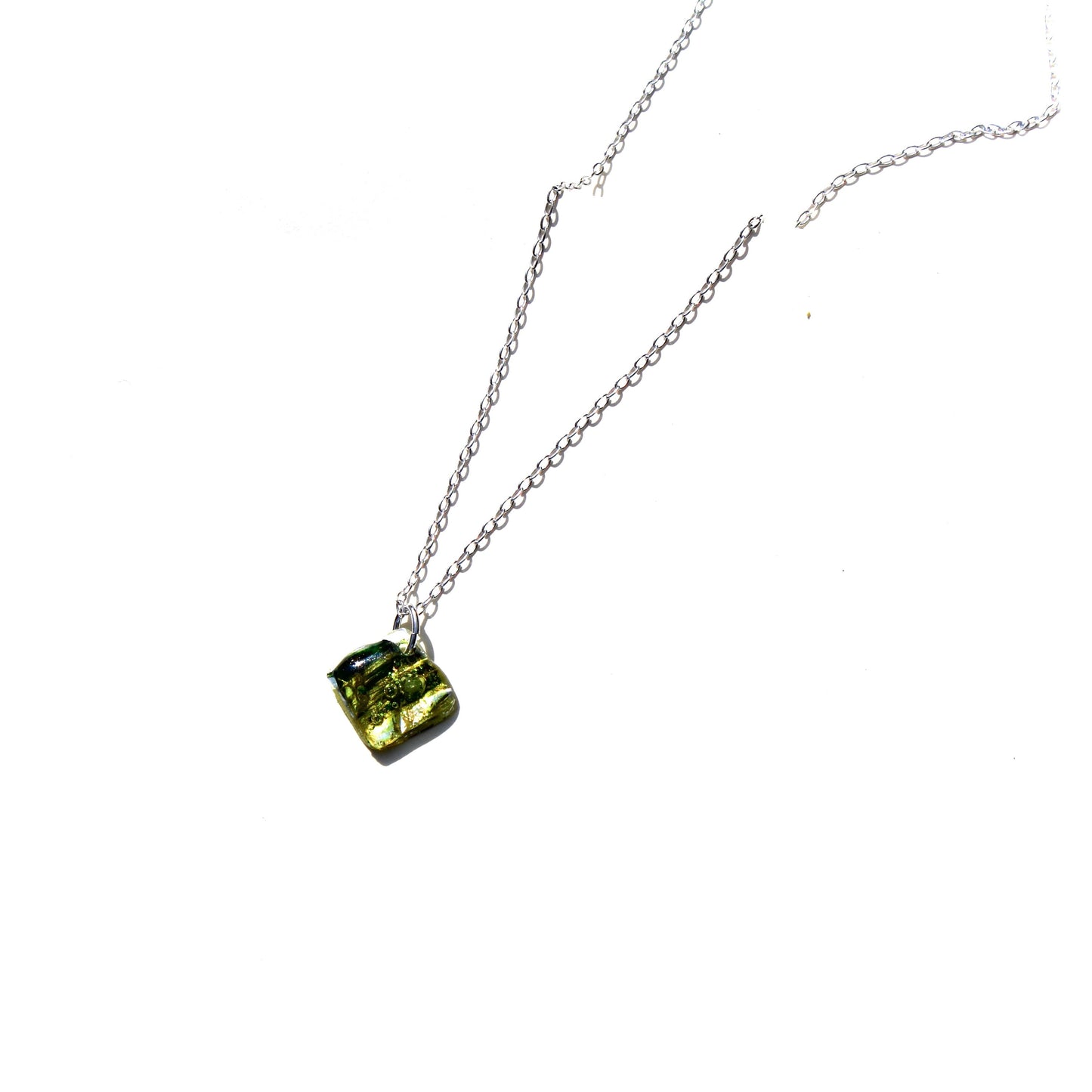 CD Gem Pendant on Sterling Silver Chain