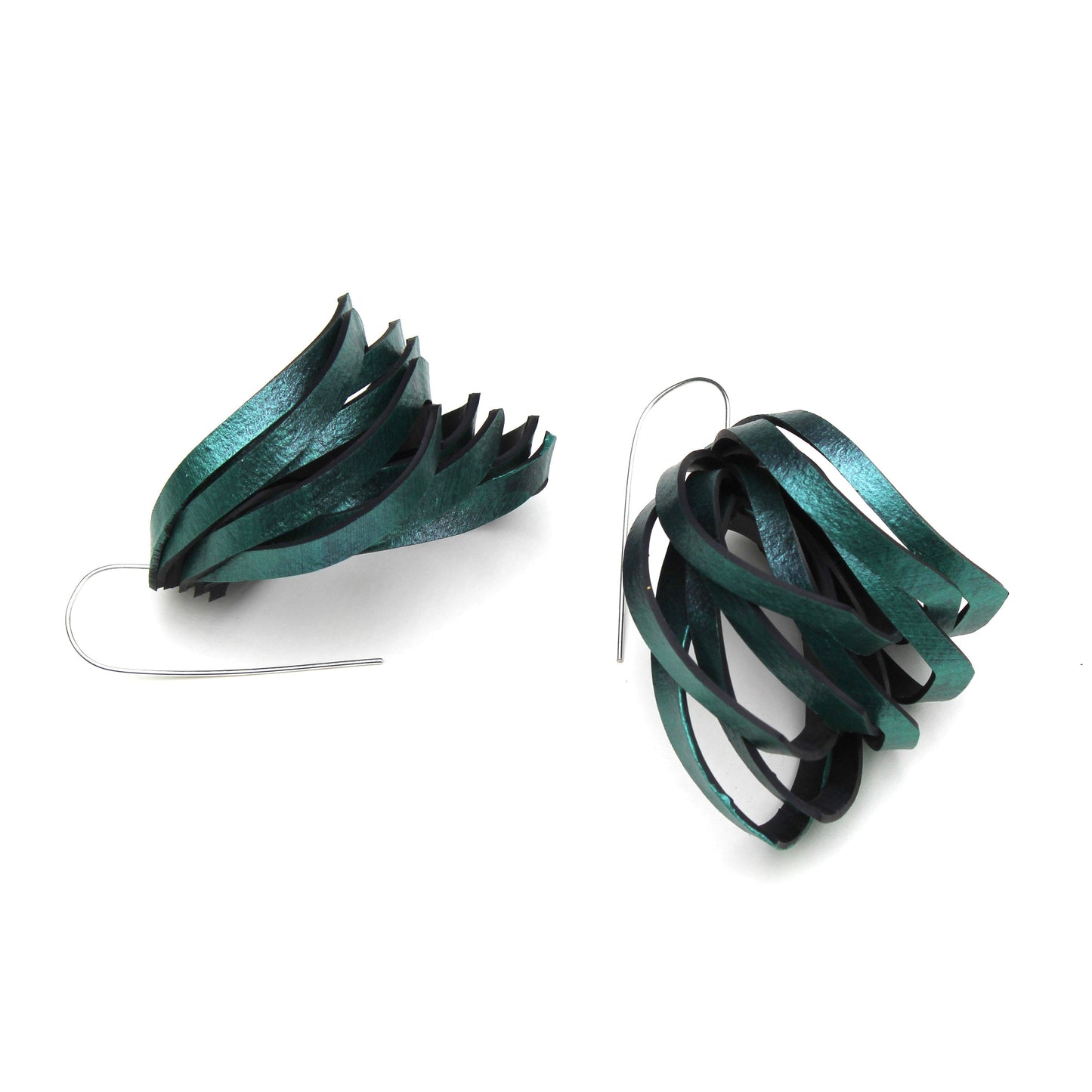 Inner tube earrings 'Angel Wings'